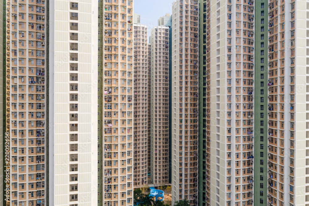 Obraz premium Apartment building facade