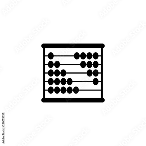 Abacus of accounts of icon calculate black