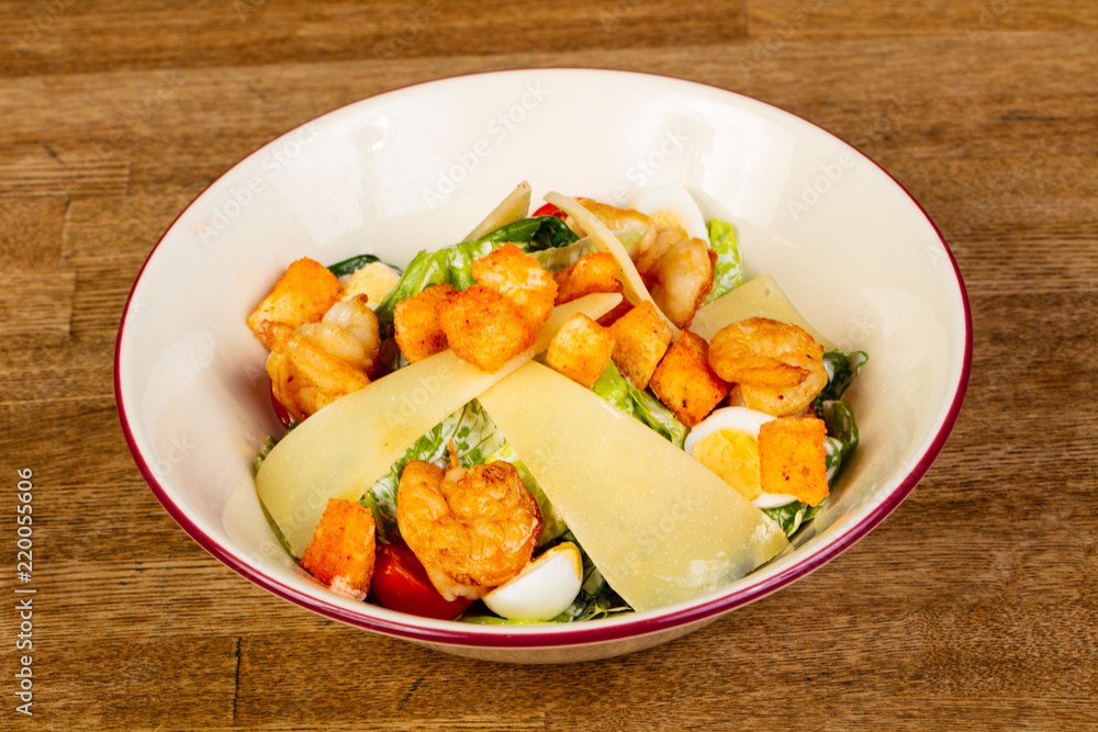Caesar salad with prawn Caesar salad with prawn