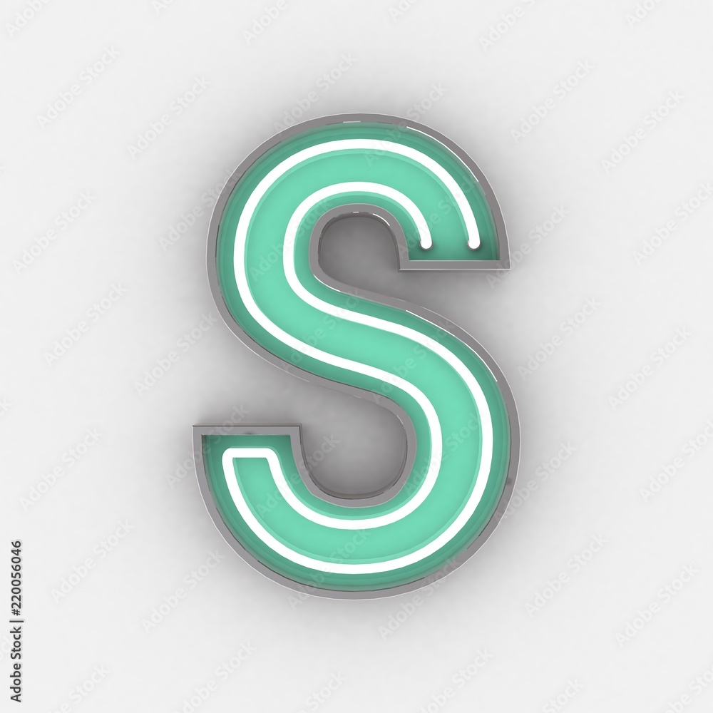 neon sign alphabet 3d render neon sign alphabet 3d render
