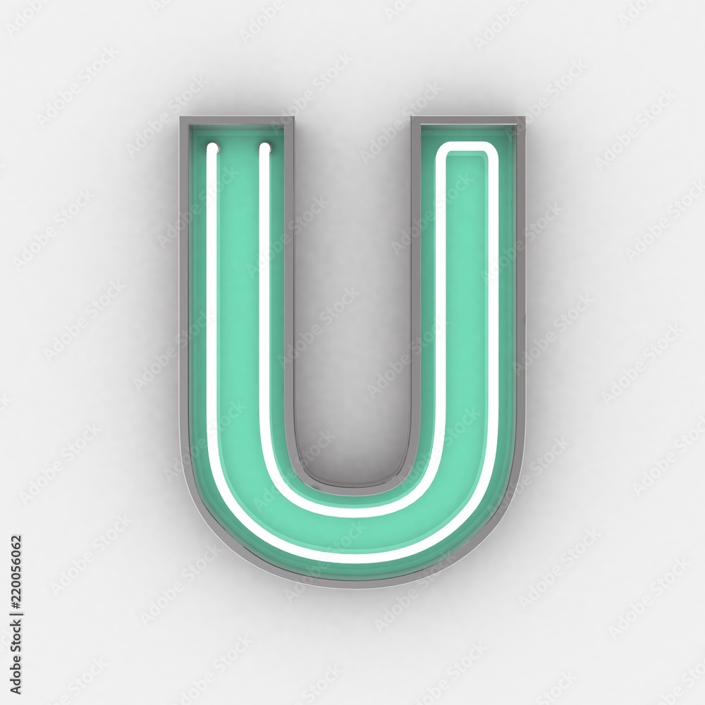 neon sign alphabet 3d render neon sign alphabet 3d render