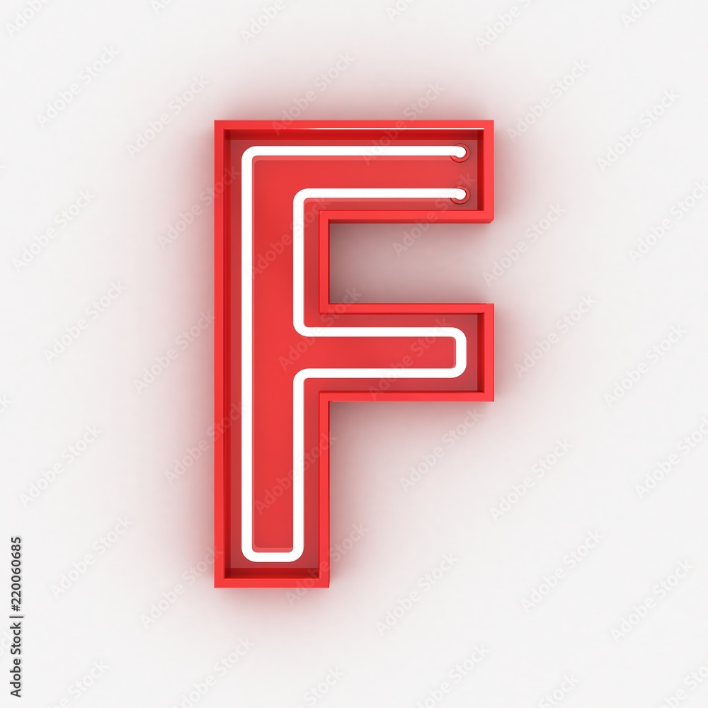 red neon sign alphabet 3d render red neon sign alphabet 3d render