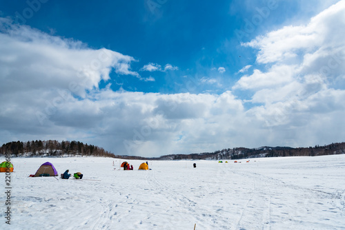 冬の北海道 朱鞠内湖