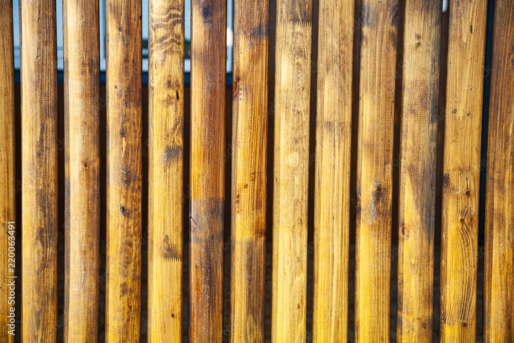 Wooden fence close-up. Wooden fence close-up.