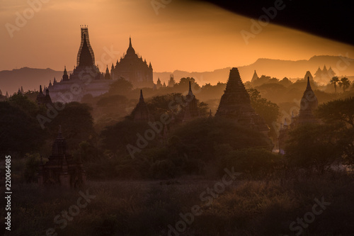 Buddha temple in the sunset dawn © sarah