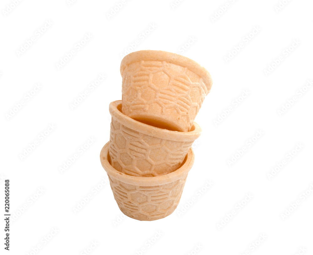 waffle basket isolated on the white waffle basket isolated on the white