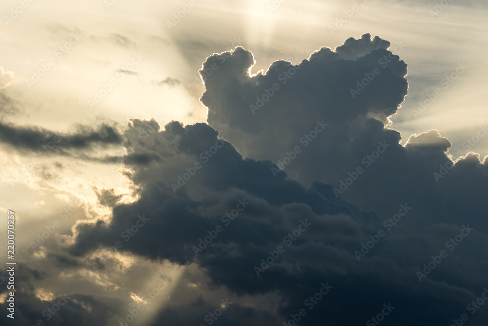Sun In The Dark Clouds