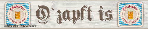 Oktoberfest 2018 O'zapft is Header Bierdeckel