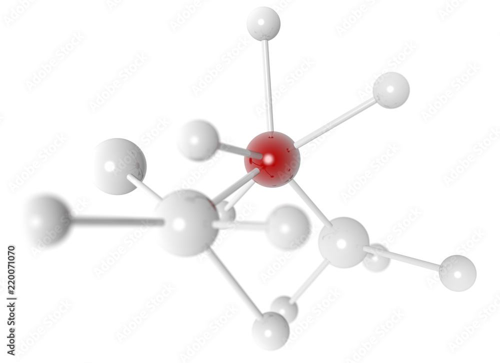 molecular structure isolated on white background molecular structure isolated on white background
