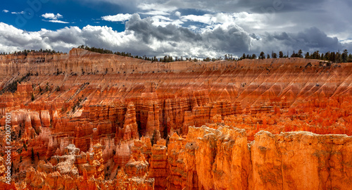 Panoramic view of Bryce canyon