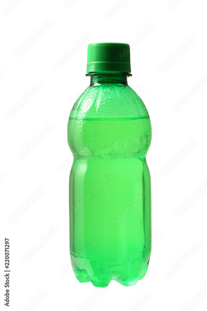 Green water bottle isolated with clipping path. Green water bottle isolated with clipping path.