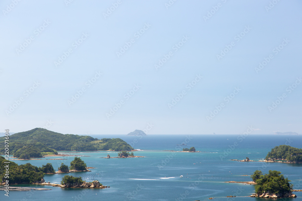 Naklejka premium 長崎県 九十九島 佐世保