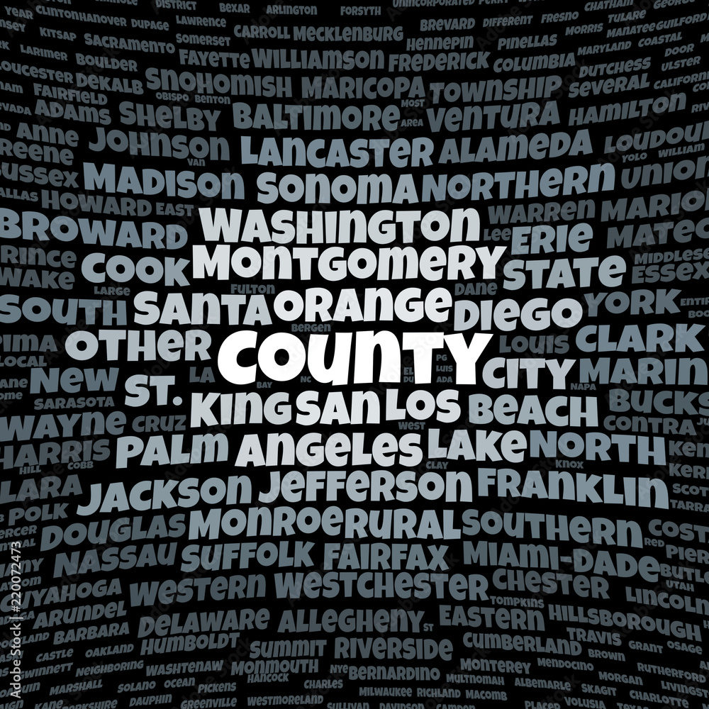 County word cloud County word cloud