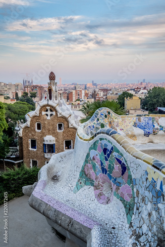Park Guell in Barcelona Catalonia
