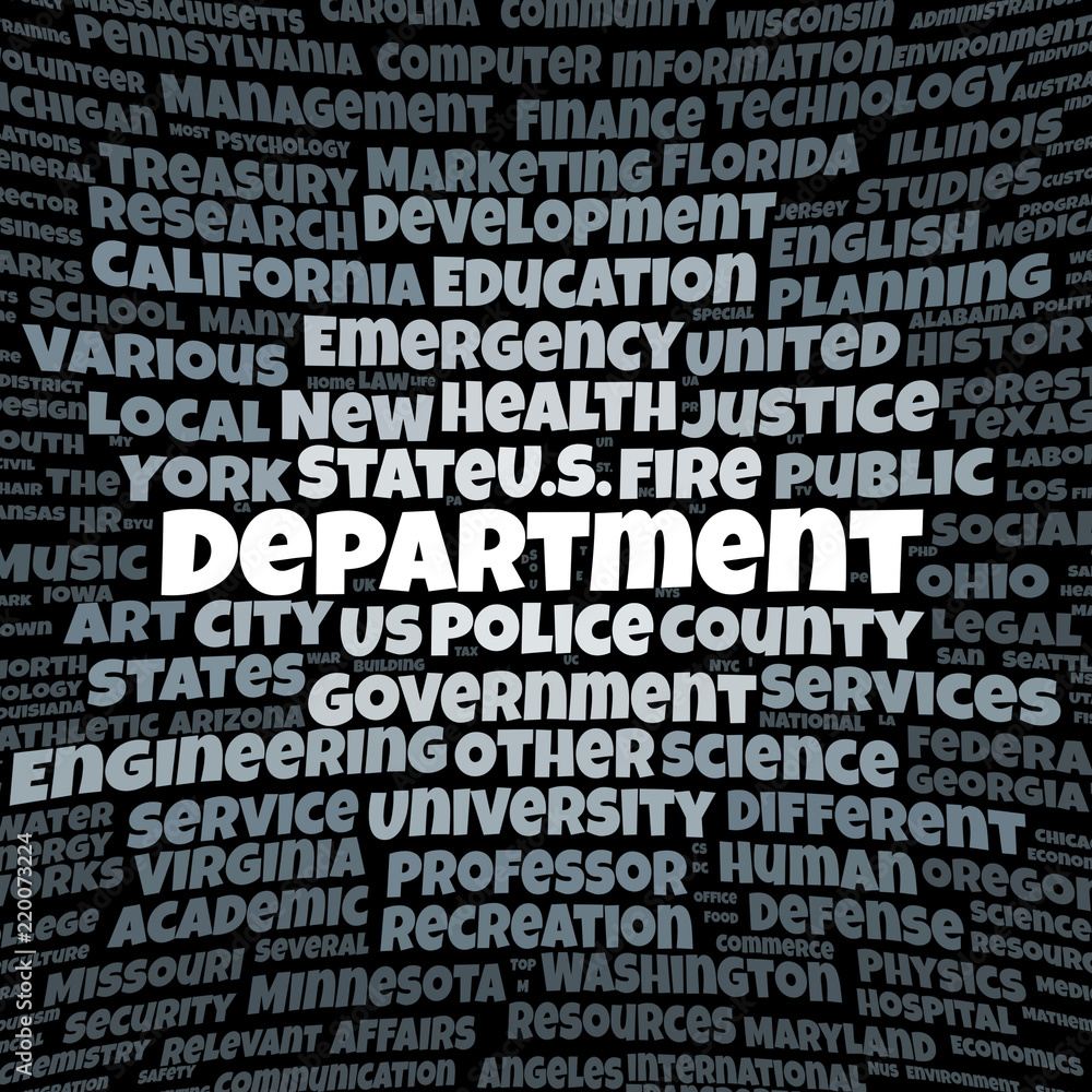 Department word cloud Department word cloud