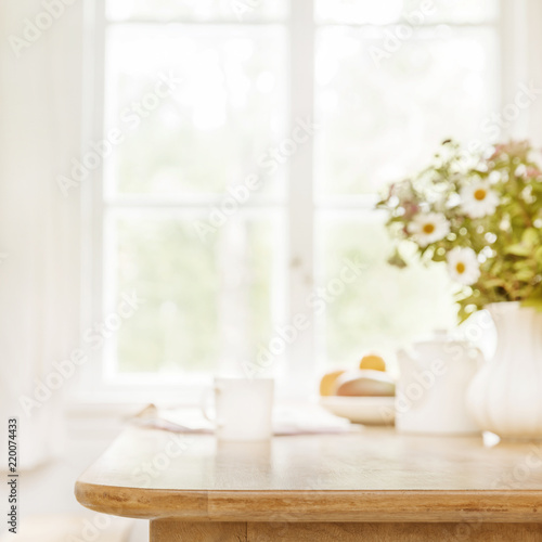 Home Kitchen Table Background