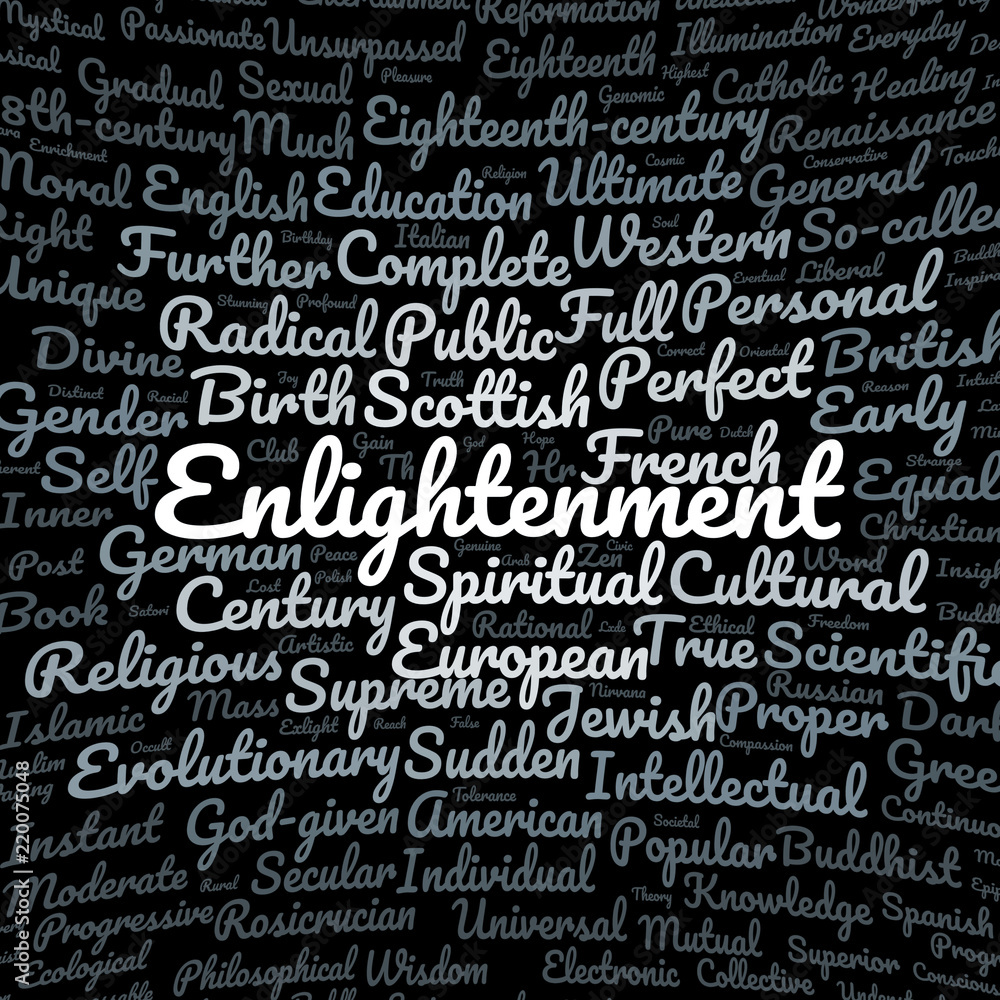 Enlightenment word cloud Enlightenment word cloud