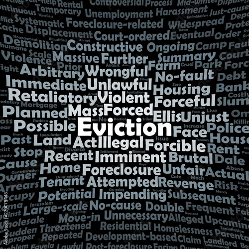 Eviction word cloud