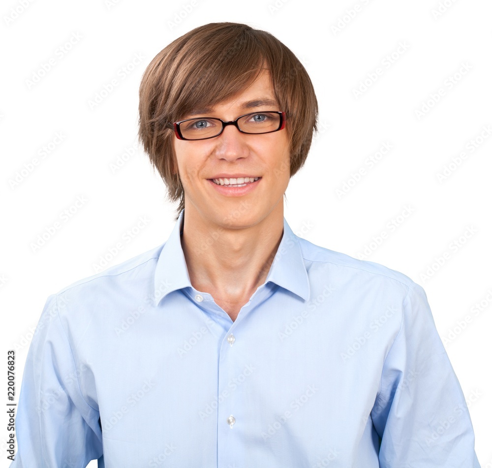 Fototapeta premium Young male in business shirt