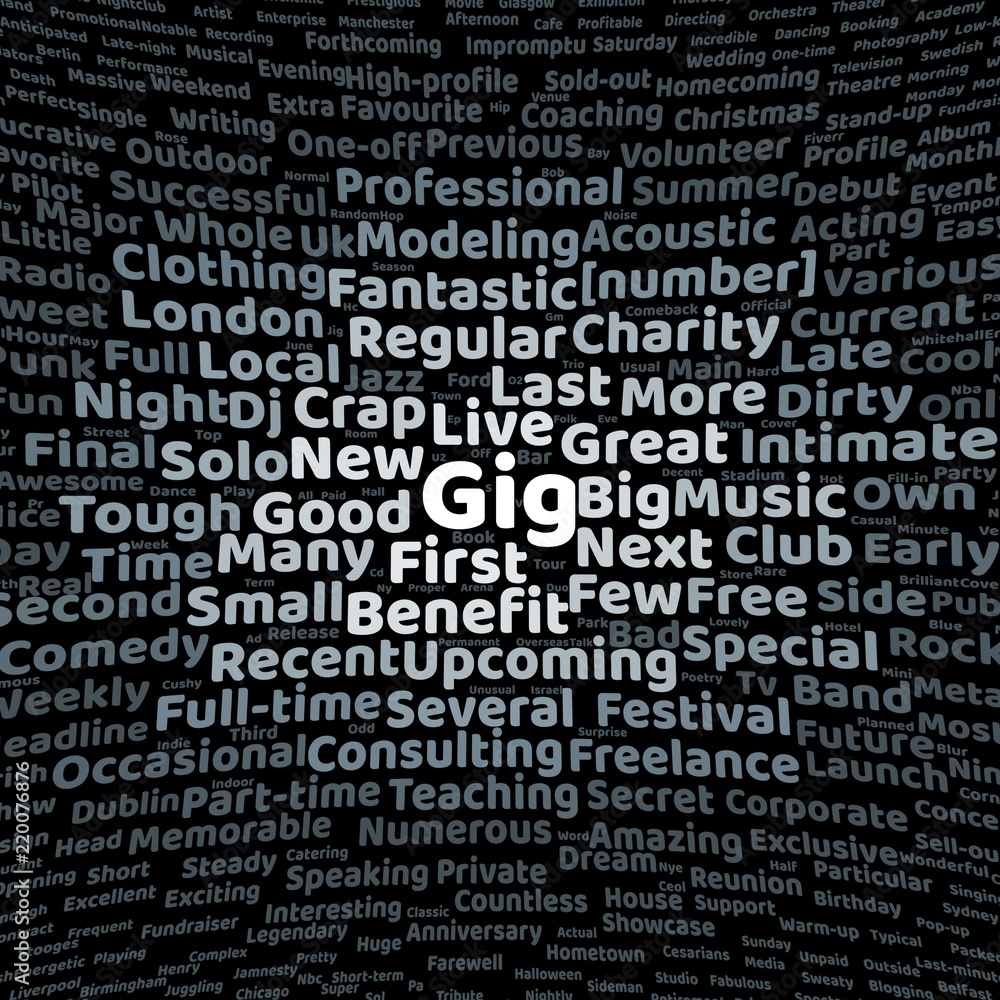 Gig word cloud Gig word cloud