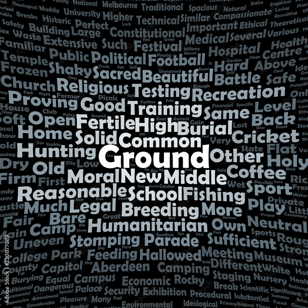 Ground word cloud Ground word cloud