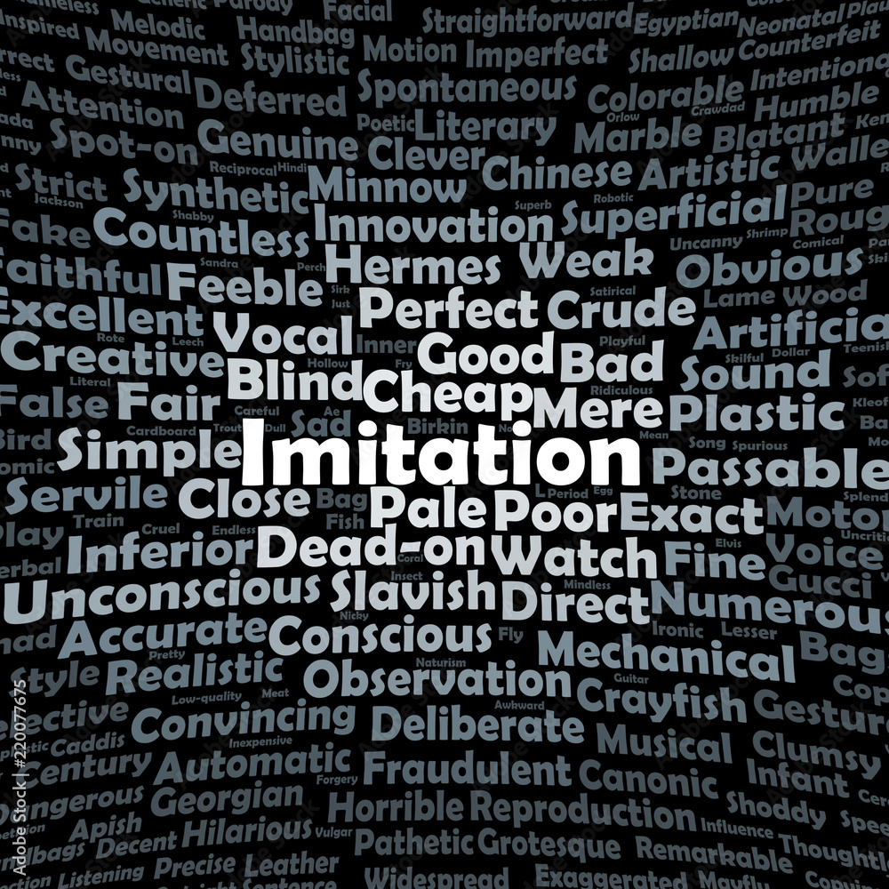Imitation word cloud Imitation word cloud