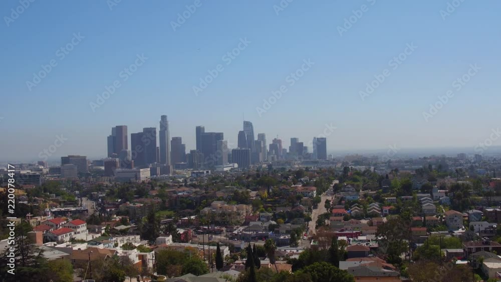 Los Angeles Down Town Aerial Drone Helicopter urban Los Angeles Down Town Aerial Drone Helicopter urban