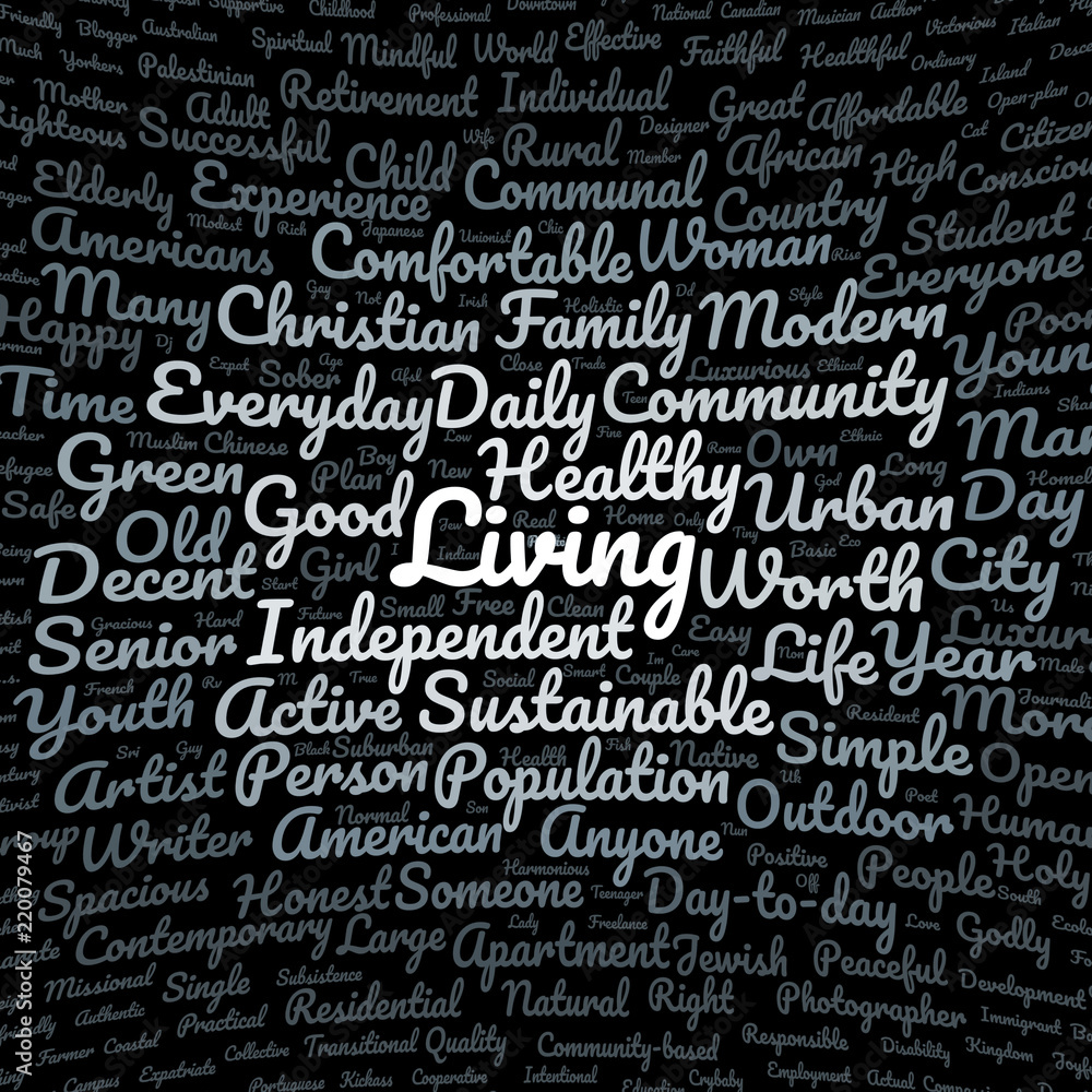 Living word cloud Living word cloud