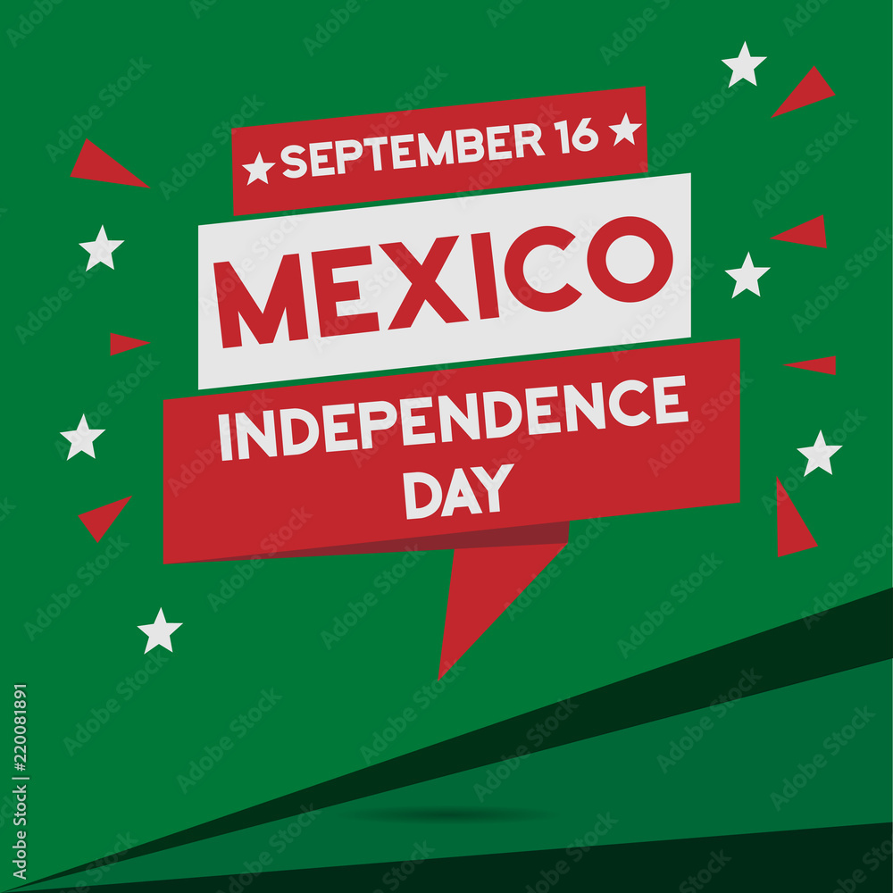 Mexico Independence Day national celebration square card Mexico Independence Day national celebration square card
