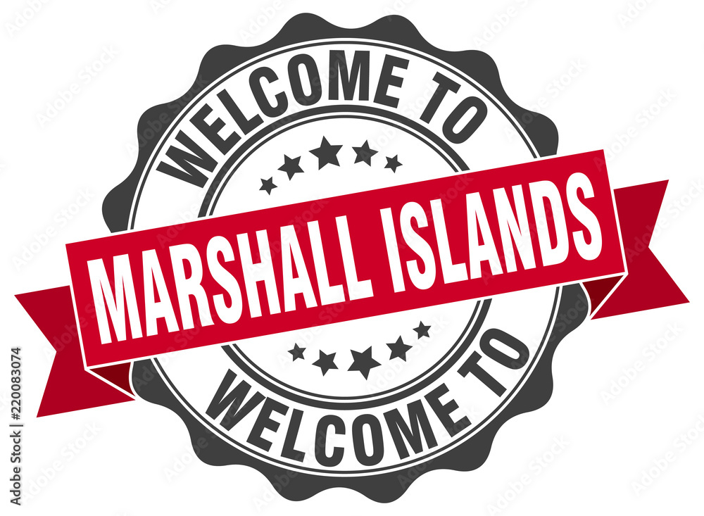 Marshall Islands round ribbon seal Marshall Islands round ribbon seal
