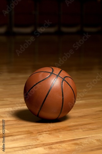 Basketball Ball on a Court © BillionPhotos.com