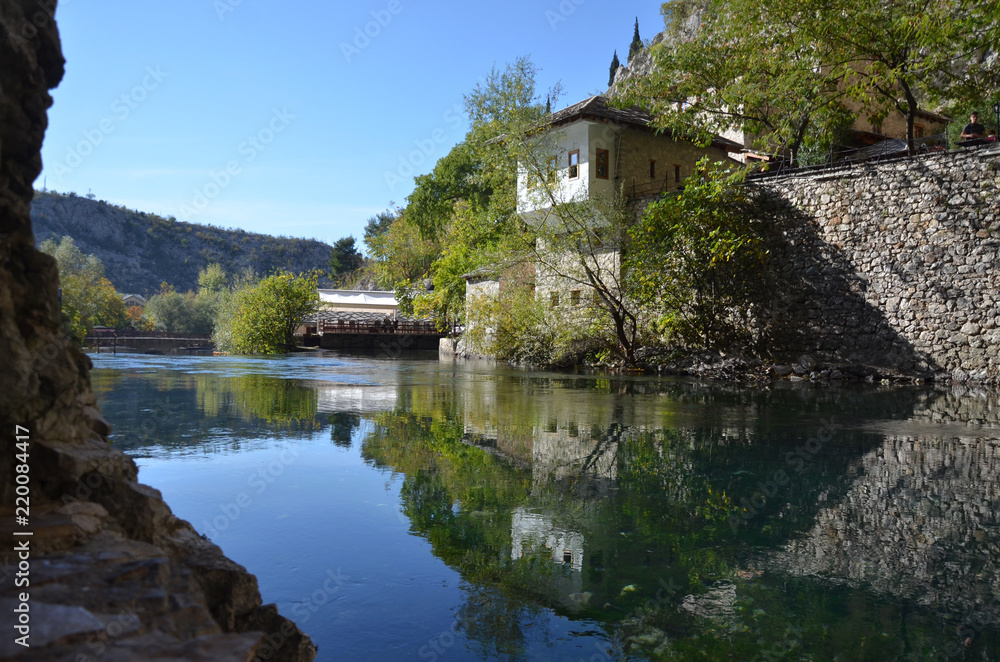  Blagaj Tekija: Bosnia's Beautiful Monastery Under A Cliff. It situated next to the source of the river Buna. The Tekija was first founded during the height of the Ottoman empire.