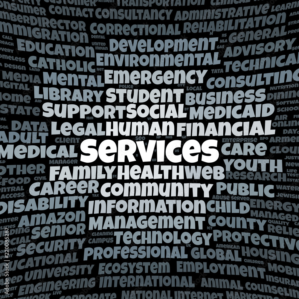 Services word cloud Services word cloud
