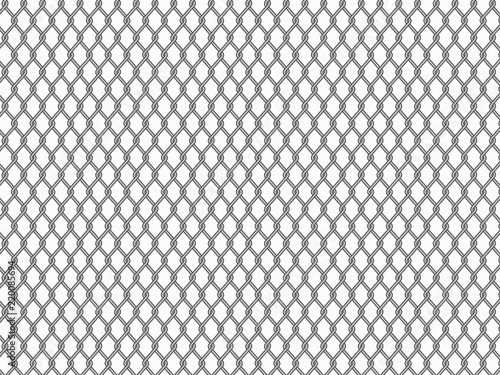 Pattern of aluminum fence. Vector fence. 