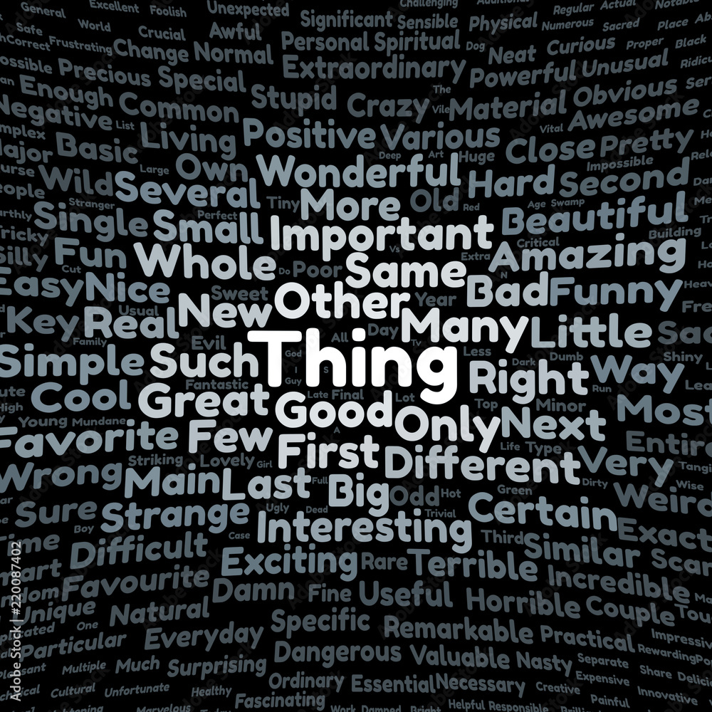 Thing word cloud Thing word cloud