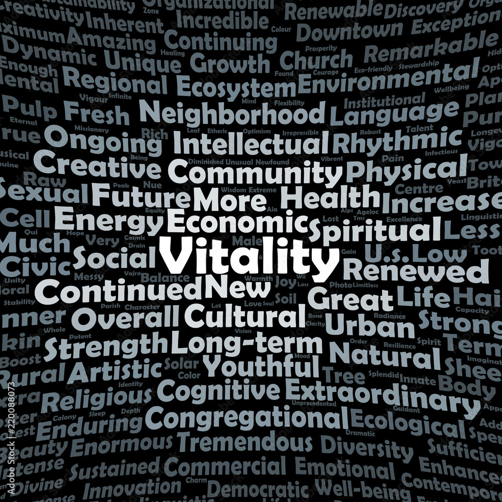 Vitality word cloud Vitality word cloud