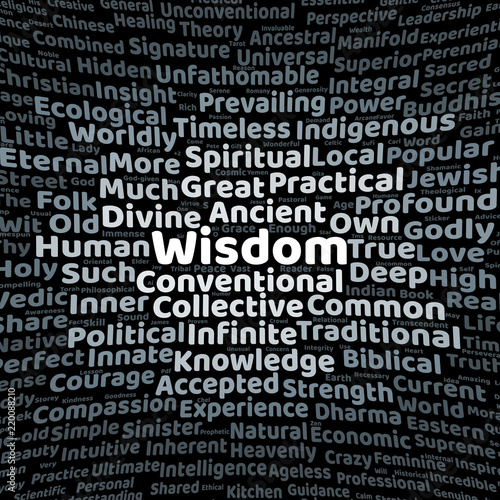 Wisdom word cloud