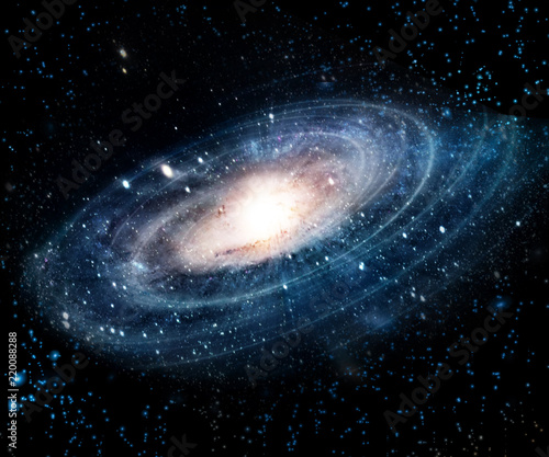 Fototapeta Naklejka Na Ścianę i Meble -  Nebula and galaxies in space. Elements of this image furnished by NASA.