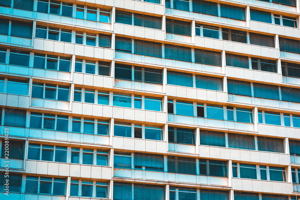 facade of typical gdr apartment or office building facade of typical gdr apartment or office building