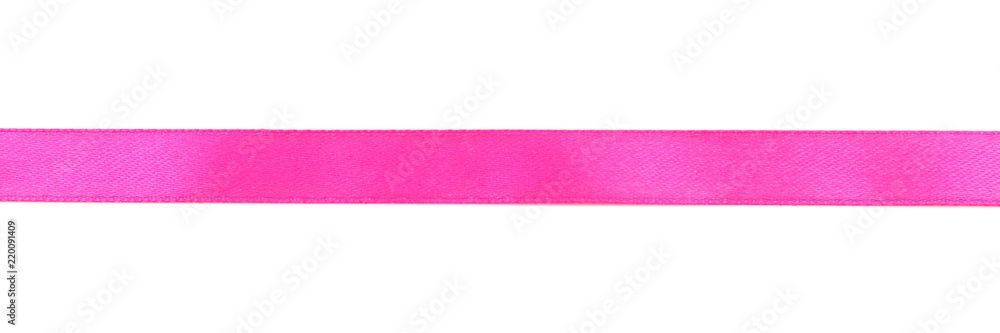 Pink ribbon on white background Pink ribbon on white background