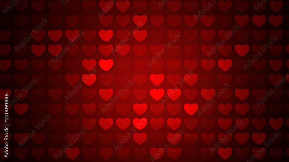 red hearts vj background red hearts vj background