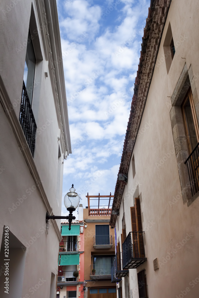 Narrow streets of Calella