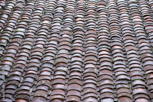 The roof of old house in Vietnam