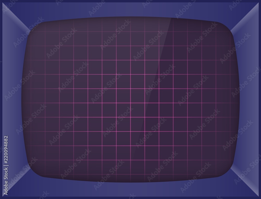 Retro Arcade Game Machine Screen Background Vector Illustration 