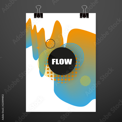 Modern abstract covers. Cool gradient shapes composition. Futuristic design. Eps10 vector