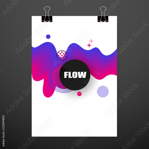 Modern abstract covers. Cool gradient shapes composition. Futuristic design. Eps10 vector