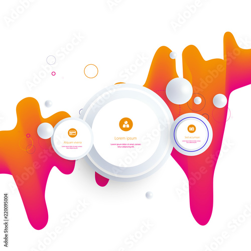 Modern abstract covers. Cool gradient shapes composition. Futuristic design. Eps10 vector