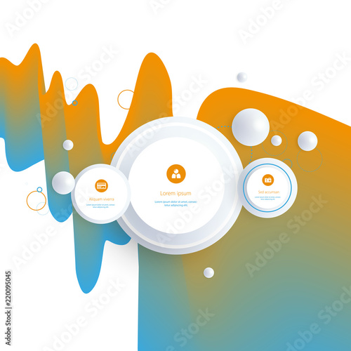 Modern abstract covers. Cool gradient shapes composition. Futuristic design. Eps10 vector