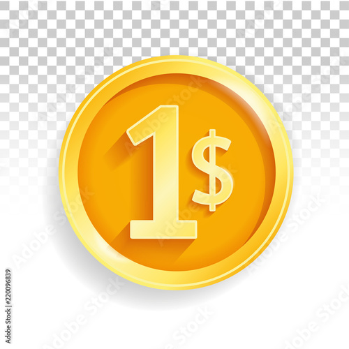 Currency us dollar gold coin