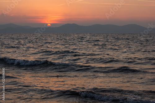 Sunset in Zadar  Croatia